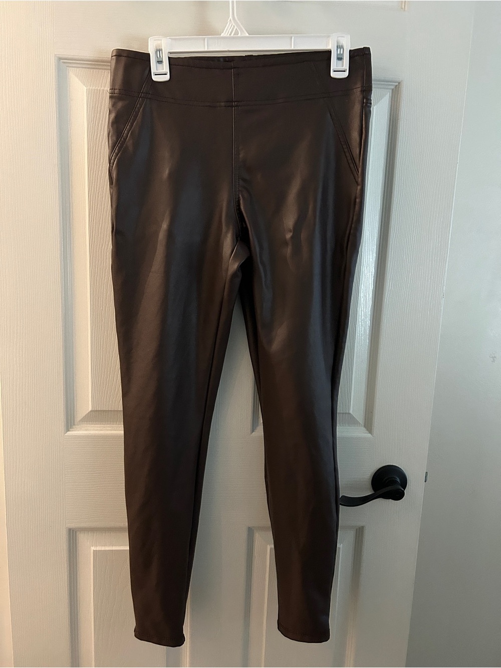 Ricki's Faux Leather Pants-Style Leggings - Brown